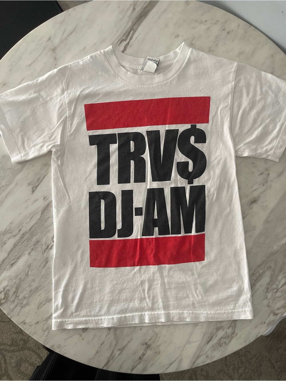 Authentic DJ AM Travis Barker Graphic Tee with TRV$ DJ-AM at the ROXY THEATER